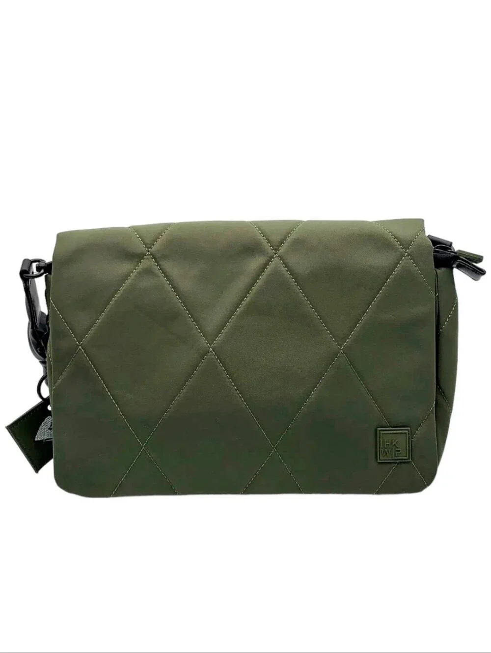 IHKWIP X Shawn Killingher Quilted Olive Green Crossbody Bag NWOT